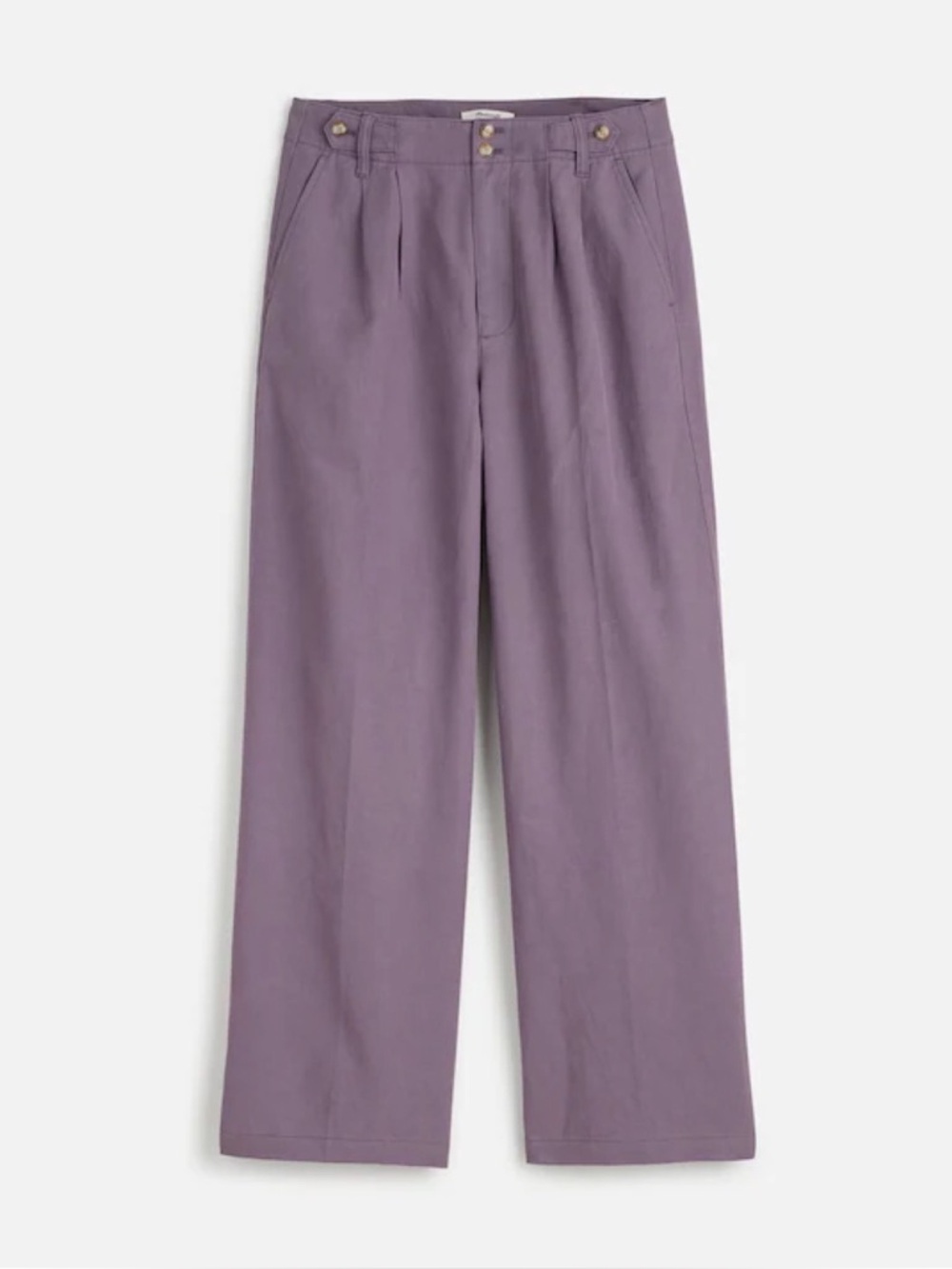 NWT Madewell The Harlow Wide-Leg Pant - Smoky Grape